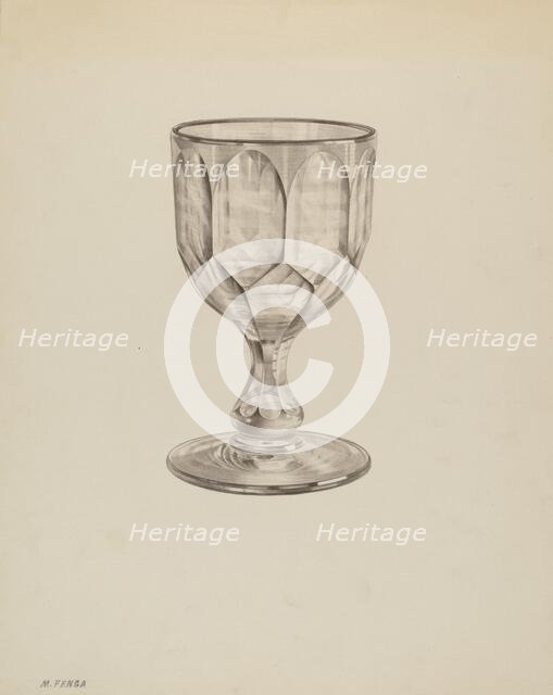 Goblet, c. 1939. Creator: Michael Fenga.