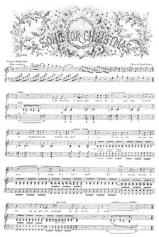 A Song for Christmas, 1857. Creator: Macquaid.