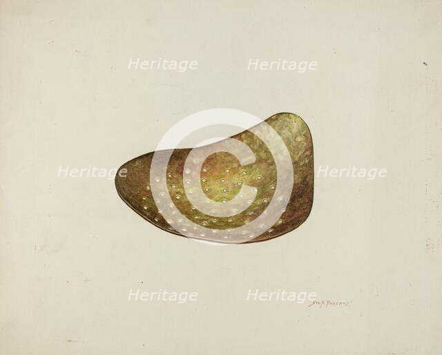 Brass Cream Skimmer, c. 1940. Creator: Sydney Roberts.