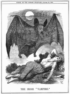 'The Irish Vampire', 1885. Artist: John Tenniel