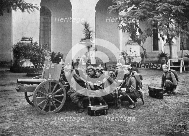 Paraguayan artillery, Paraguay, 1911. Artist: Unknown