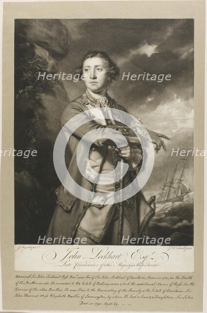 Portrait of John Lockhart, Esquire, c. 1770. Creator: James McArdell.
