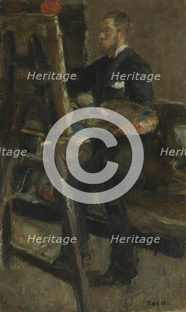 The Painter Alfred William Finch, 1880 or 1882. Creator: James Ensor.