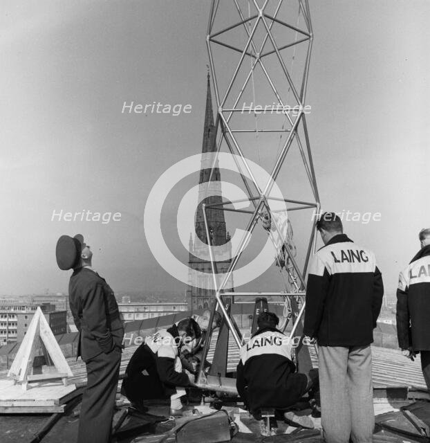Coventry Cathedral, Priory Street, Coventry, 26/04/1962. Creator: John Laing plc.