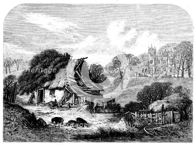 "Squire Mayduke's Daughter": Will Teague's House - drawn by Samuel Read, 1862. Creator: Mason Jackson.