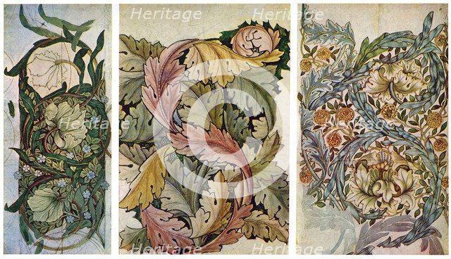 Working drawings by William Morris (1834-1896), 1934.Artist: William Morris