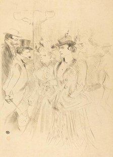 Promenade (Promenoir), 1899. Creator: Henri de Toulouse-Lautrec.