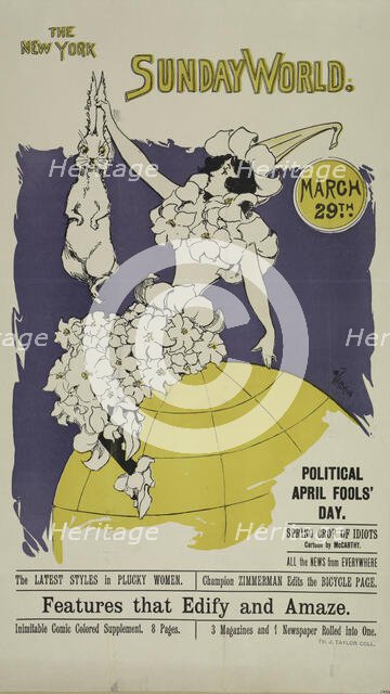 The New York Sunday world. March 29th. 1896, c1893 - 1897. Creator: Unknown.