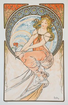 Painting (From the series The Arts), 1898. Creator: Mucha, Alfons Marie (1860-1939).