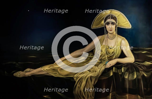 Portrait of Wally Toscanini, 1925. Creator: Martini, Alberto (1876-1954).