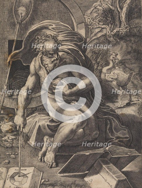 Diogenes, ca. 1527. Creator: Giovanni Jacopo Caraglio.