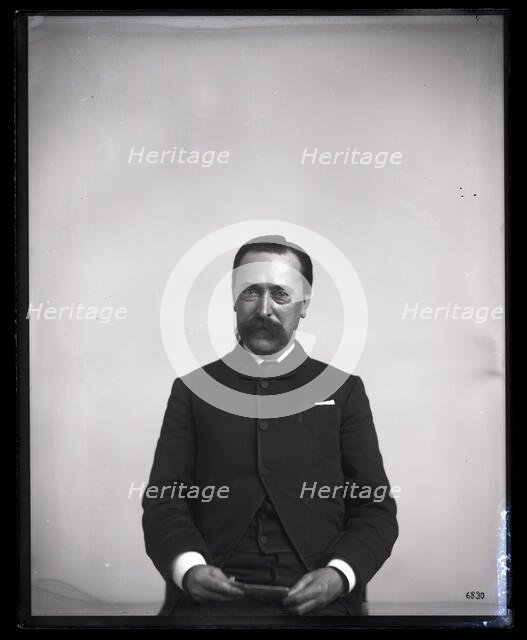 Portrait of Theodore Nicholas Gill (1837-1914), 1880s. Creator: United States National Museum Photographic Laboratory.