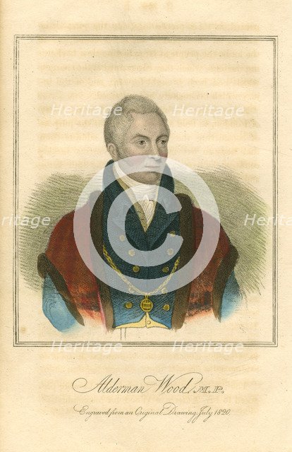 Matthew Wood,  1820. Artist: Anon