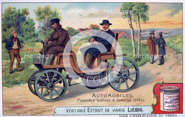 The First Benzine Automobile, 1875, (c1900). Artist: Unknown