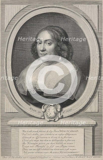 Maria Reigersbergen, wife of Hugo Grotius,  Mid 18th century. Creator: Jacobus Houbraken.