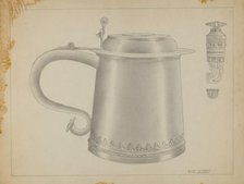 Silver Tankard, c. 1936. Creator: Karl Joubert.