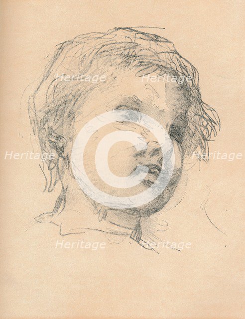 Sketch of a child, c1920. Artist: Matthias Marris.