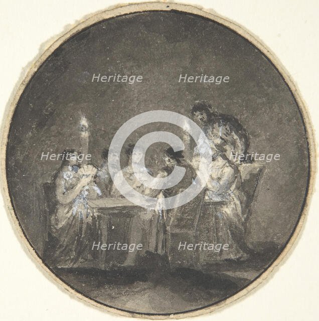 The Card Players, 1780-1820. Creator: Anon.