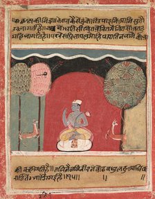 Krishna's Insomnia, Page from a Rasikapriya, 1634. Creator: Unknown.