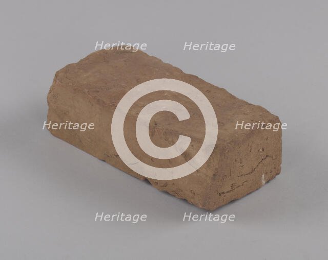 Building brick from Spelman College's Upton Hall, ca. 1905. Creator: Unknown.