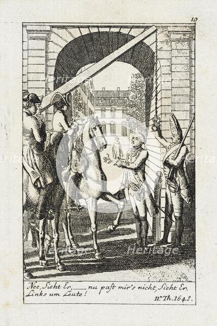 Plate 10 for J.G. Muller's 'Siegfried von Lindenberg', 1783. Creator: Daniel Nikolaus Chodowiecki.