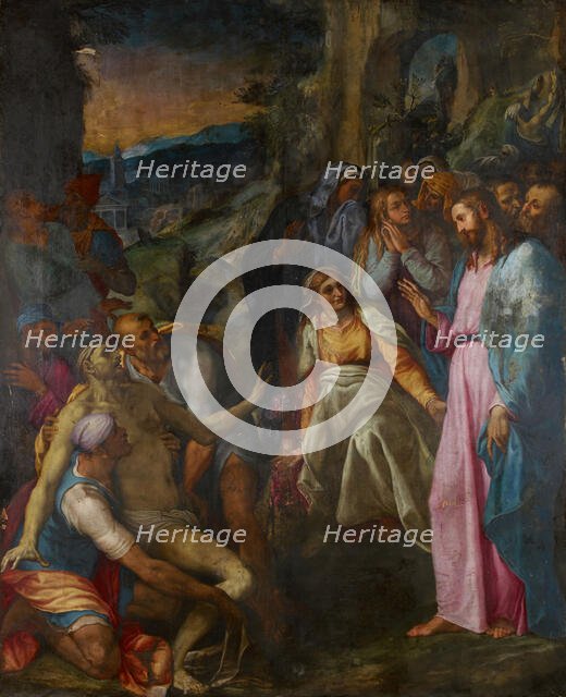 Raising Of Lazarus, 1592. Creator: Girolamo Muziano.
