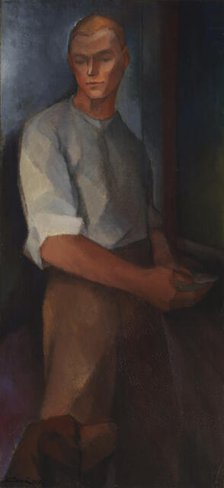 Young Man, Blacksmith, 1917. Creator: Alvar Cawén.