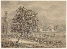 View of the village of Zoelmond, 1799-1863. Creator: Gerhardus Emaus De Micault.