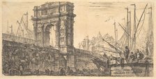 Plate 28: Arch of Trajan in Ancona (Arco di Trajano in Ancona), ca. 1748. Creator: Giovanni Battista Piranesi.