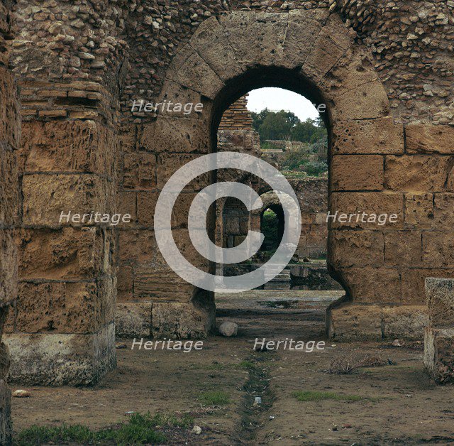 Remains of the baths of Antoninus Pius in Carthage, 2nd century. Artist: Unknown