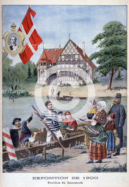 The Danish pavilion at the Universal Exhibition of 1900, Paris, 1900. Artist: Unknown
