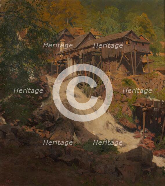 At the Sarmingbach, 1911. Creator: Jindrich Tomec.