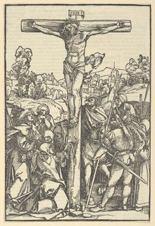 The Crucifixion, from Der beschlossen gart des rosenkranzes marie, 1505. Creator: Hans Schäufelein the Elder.