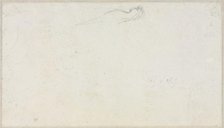 Sketch of a Sphinx [?] (verso), c. 1879-80. Creator: Luc-Olivier Merson (French, 1846-1920).