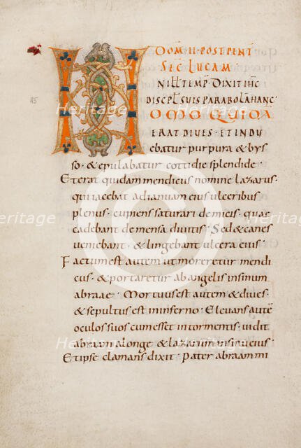 Decorated Initial H; Gospel Lectionary, late 10th century. Creator: Unknown.