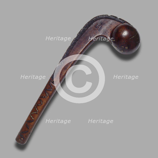 Ball-Headed Club, 17th century. Artist: Unknown.