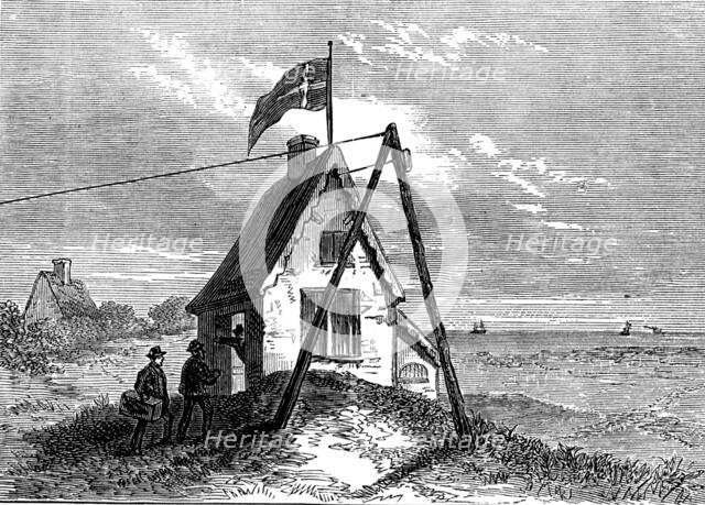 The Danish Cable landing-place, near Calais, 1873. Creator: Unknown.