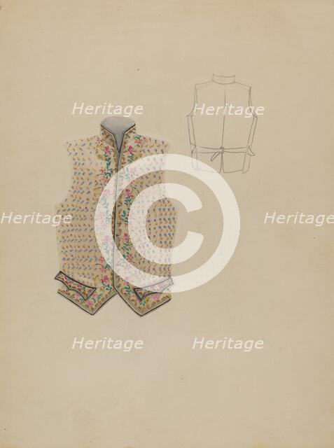 Waistcoat, c. 1936. Creator: Bessie Forman.