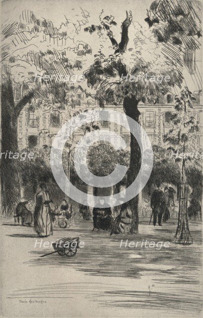'Place des Vosges', 1915. Artist: Frank Milton Armington.