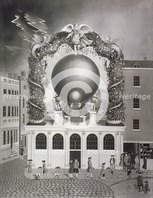 Satire on the national debt, 1782 (1785).                                    Artist: Francis Jukes