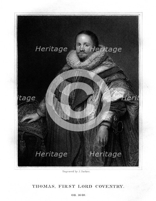Thomas Coventry, First Lord Coventry, (1825).Artist: J Parker