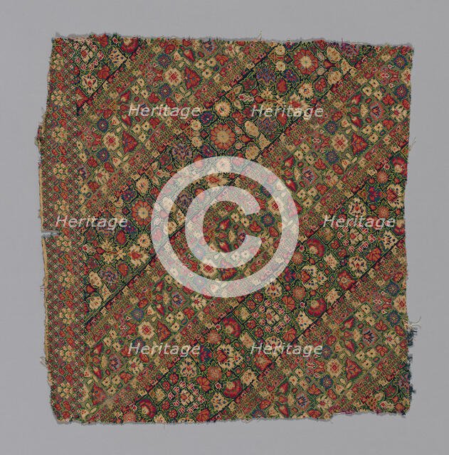 Fragment (Nakshe), Iran, 1875/1900. Creator: Unknown.