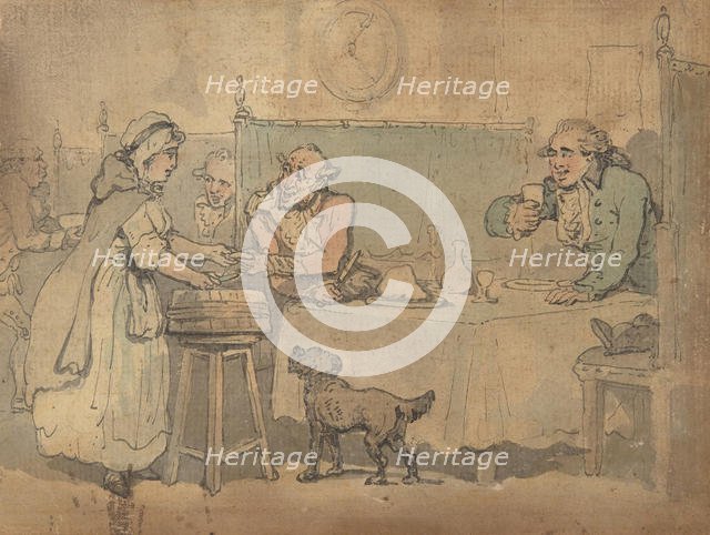 Tavern scene, 1780-1827. Creator: Thomas Rowlandson.