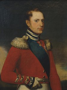 Portrait of Emperor Nicholas I (1796-1855), 1829. Artist: Polyakov, Alexander Vasilyevich (1801-1835)