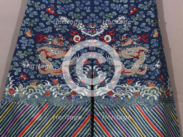 Man's formal robe with clouds and dragons, 19th century (1801 - 1900)C. Creator: Unknown.