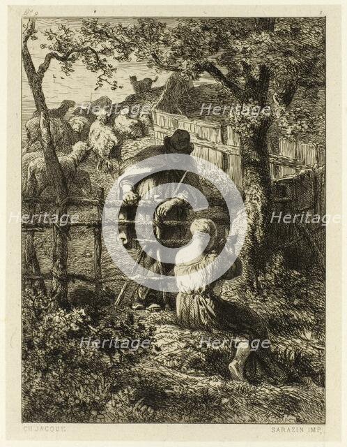 Summer, c. 1865. Creator: Charles Emile Jacque.