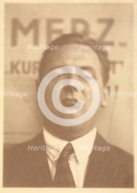 Kurt Schwitters , 1924-1925. Creator: Lissitzky, El (1890-1941).