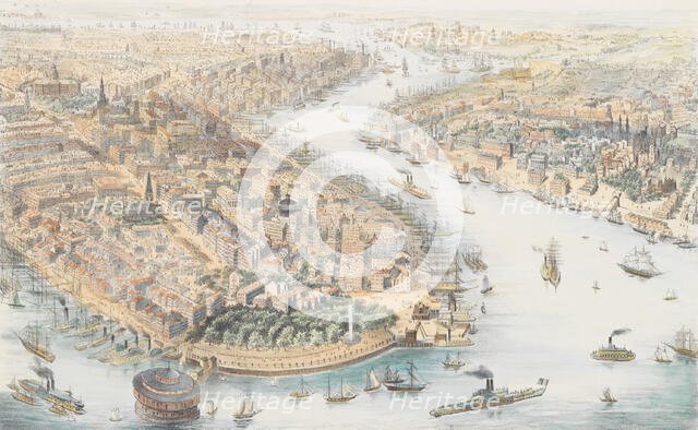 New-York (From the Southwest), ca. 1852. Creator: K. Th. Westermann.