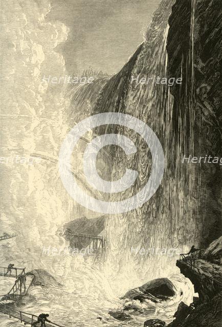 'The Cave of the Winds', 1872.  Creator: Harry Fenn.