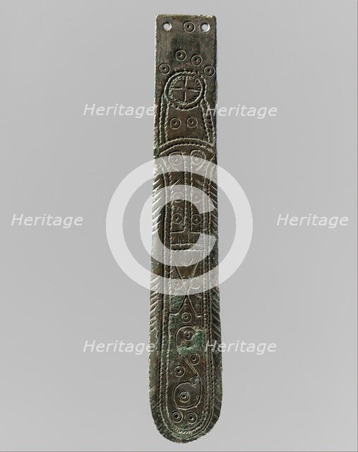 Strap End, Frankish or Allemanic, 650-700. Creator: Unknown.